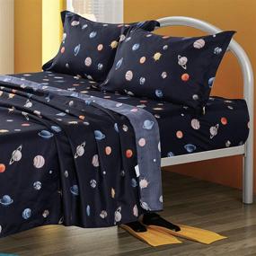 img 4 attached to TOTORO Planet Pillowcases Microfiber Matresses Kids' Home Store