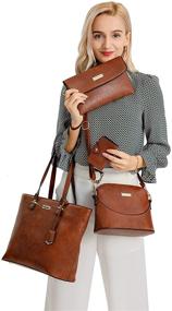 img 3 attached to 👜 Vintage Shoulder Satchel Handbags with Wallets for Women by JBTFFLY