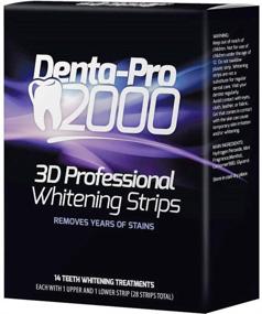 img 3 attached to 🦷 DentaPro2000 Профессиональные полоски для отбеливания зубов: Сертифицированный стоматологом домашний отбеливатель, безопасный для эмали с мгновенными результатами - 28 шт.