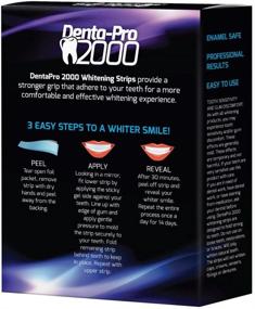 img 2 attached to 🦷 DentaPro2000 Профессиональные полоски для отбеливания зубов: Сертифицированный стоматологом домашний отбеливатель, безопасный для эмали с мгновенными результатами - 28 шт.