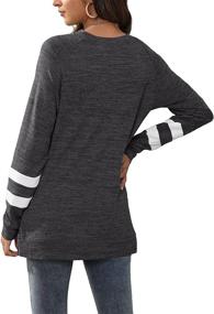 img 1 attached to 👕 Geifa Women's Color Block Crewneck Sweatshirts Long Sleeve Tunic Tops - stylish sweaters for enhanced SEO