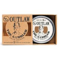 🍻 the gambler bourbon-inspired solid cologne: unleash the luckiest scent ever - whiskey, tobacco, and leather magic in a pocket-sized tin - 1oz. - men’s or women’s outlaw cologne logo