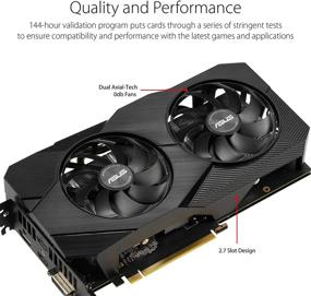 img 2 attached to 🎮 ASUS GTX 1660 Super разогнанная 6GB двухвентиляторная графическая карта Evo Edition (DUAL-GTX1660S-O6G-EVO) - Улучшенная для VR, выходы HDMI DisplayPort DVI