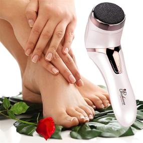 img 2 attached to Разносите пуха ваших ног с помощью набора для педикюра Poshieca Electric Foot Callus Remover: два режима скорости, беспроводной и перезаряжаемый для профессиональных результатов в SPA - идеальный подарок!