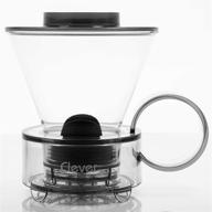 ☕ clever coffee dripper официальный: кофеварка стеклянного стиля для удобного ручного заваривания кофе и холодного кофе - 18 жидких унций. логотип