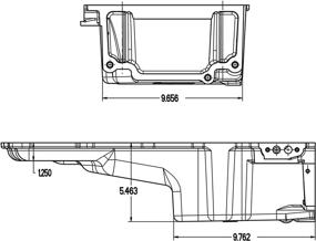 img 2 attached to 🔧 Refined Holley 302-2 Engine Oil Pan - Enhanced for Left Side Retro-Fit