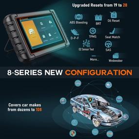 img 2 attached to Сканер диагностики автомобилей Foxwell NT809 All System - Комплексное автомобильное OBD2 сканирование с 28 сбросами, сбросом ABS, BMS, сбросом масла, DPF, TPMS - Включает портативный кейс