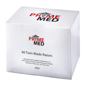 img 2 attached to 🪒 Deluxe Disposable Twin Blade Razors PrimeMed (60 Count): The Perfect Shaving Solution