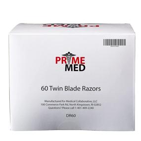 img 1 attached to 🪒 Deluxe Disposable Twin Blade Razors PrimeMed (60 Count): The Perfect Shaving Solution