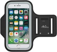 📱 moko phone armband, water resistant running armband with key holder - adjustable band for iphone 11, 11 pro max, xs max, xr, 8 plus, 7 plus, 6s plus, 6 plus - ideal for walking, fitness - black logo