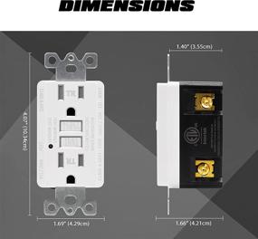 img 1 attached to 🏢 Durable Pack Resistant Receptacles for Residential and Commercial Use