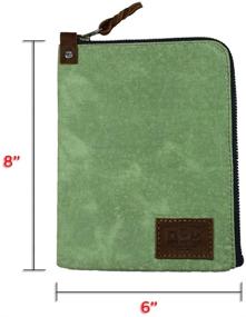 img 1 attached to 📏 Hide & Drink: Handmade Waxed Canvas Scribbler Case - Uncompromising Durability