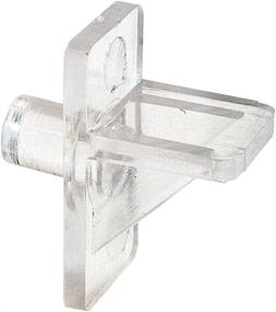 img 2 attached to 🔧 Slide-Co 243409 Plastic Shelf Support Pegs, Clear (12pk) – 5mm OD - Replace Missing or Broken Shelf Supports – Enhanced Grip with Serrated Stems - Simple Installation