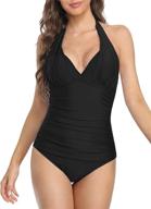 hilor swimsuits shirred swimwear monokini logo