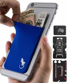 img 3 attached to 📱 Gecko Travel Tech Blue Phone Wallet Adhesive - Secure Blue Case Wallet for All Smartphones - Cellphone Case Wallet in Blue