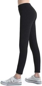 img 2 attached to Romastory Winter Trousers Elastic Leggings Girls' Clothing and Leggings