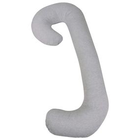 img 2 attached to Heather Gray Leachco Snoogle Chic Jersey Total Body Pillow