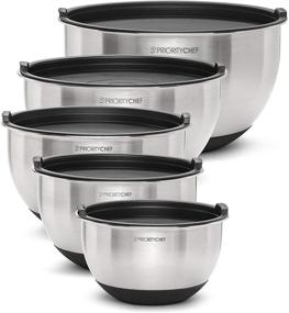 img 4 attached to PriorityChef Capacity Stainless Silicone Stackable