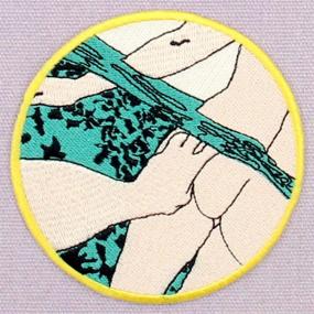 img 1 attached to 🏊 Swimming Patch Embroidered Applique Iron-On Sew-On Emblem for Underwater Enthusiasts