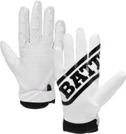 🏈 enhanced performance guaranteed: battle double threat football gloves - unbeatable ultra-tack sticky palm receivers gloves - top-tier pro-style receiver gloves for adults logo