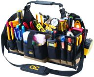🔧 efficient organization: clc work gear 1530 electrical and maintenance tool carrier with 43 pockets logo