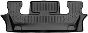 img 4 attached to Custom Fit 3rd Row Maxliner Floor Mats in Black for 2020-2021 Ford Explorer with 2nd Row Bucket Seats