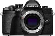 камера olympus black с поддержкой wi-fi. логотип