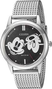 img 4 attached to Citizen Eco Drive Disney Stainless Silver Tone