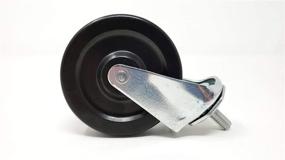 img 2 attached to DIM Swivel Threaded Rubber Casters
