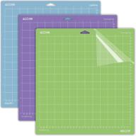 🔪 3-pack replacement cutting mats for cricut explore one/air/air 2/maker – multicolor variety cutting mat set for cricut – ideal cricut accessories logo