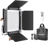 🎥 neewer advanced 2.4g 480 led video light: dimmable bi-color panel with 2.4g remote, lcd screen - ideal for portrait & product photography, studio video shooting - metal u bracket & barndoor included logo