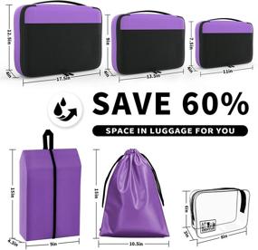 img 3 attached to 🧳 Streamline Your Travel with Suitcase Luggage Organizers and Toiletry Travel Accessories!