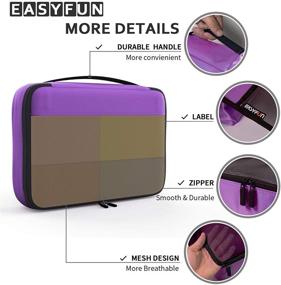 img 2 attached to 🧳 Streamline Your Travel with Suitcase Luggage Organizers and Toiletry Travel Accessories!