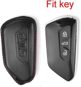 img 3 attached to Buttons Genuine Leather Keyless Volkswagen