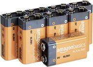 🔋 long-lasting 9 volt amazon basics batteries - easy-to-open 8 pack, 5-year shelf life logo