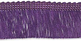 img 1 attached to Decorative Trimmings Chainette Fringe Purple Sewing