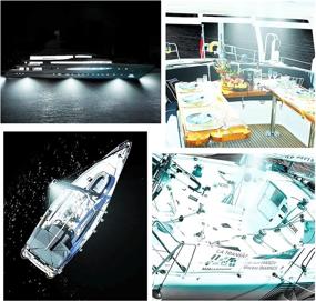 img 2 attached to 🚤 HONG 111 Морской лодочный свет: 10 набор водонепроницаемых светодиодных интерьерных светильников для палубы и кабины лодки, идеально подходят для декора, навигации и подсветки каяка