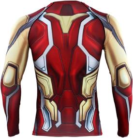 img 3 attached to Compression Shirt Cosplay Iron Man Men's Clothing for T-Shirts & Tanks
