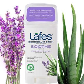 img 1 attached to 🌿 Lafe's Soothe - Lavender & Aloe - Natural Deodorant Stick for Women & Men - Aluminum-Free, Vegan, Cruelty-Free, Gluten-Free, Paraben-Free & Baking Soda-Free - 24-Hour Protection - 3 Pack (2.25 oz each)