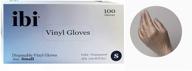 ibi disposable vinyl gloves powder logo
