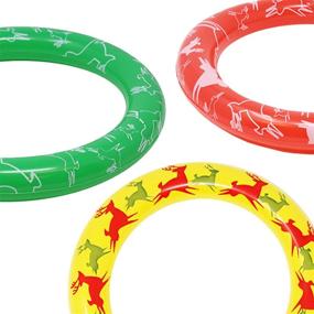 img 1 attached to 🦌 JOYIN Inflatable Reindeer Antler Toss Game – Fun Christmas Party Game for All Ages