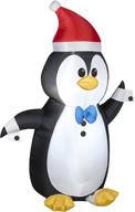 gemmy airblown inflatable penguin wearing logo