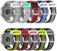 💪 zszcxd 18mm width silicone replacement watchband strap for garmin vivoactive 4s - high-quality wristband compatibility logo