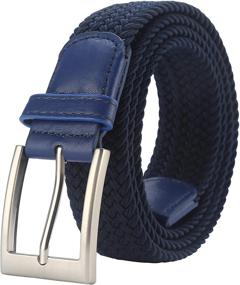 img 4 attached to 👔 Lavemi Braided Woven Men's Accessories: The Stretch Belt Solution (Model 35 23590 1)