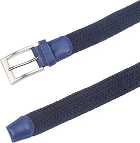 img 2 attached to 👔 Lavemi Braided Woven Men's Accessories: The Stretch Belt Solution (Model 35 23590 1)
