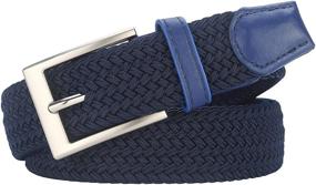 img 3 attached to 👔 Lavemi Braided Woven Men's Accessories: The Stretch Belt Solution (Model 35 23590 1)
