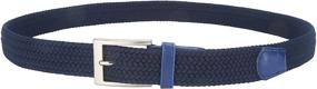 img 1 attached to 👔 Lavemi Braided Woven Men's Accessories: The Stretch Belt Solution (Model 35 23590 1)