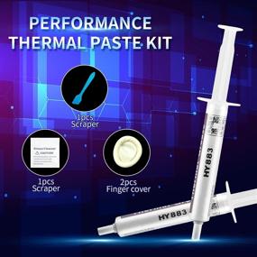 img 3 attached to 💻 Enhance PC Performance with HY-883-4g CPU Thermal Paste Kit - High Conductivity Thermal Compound for Efficient Cooling