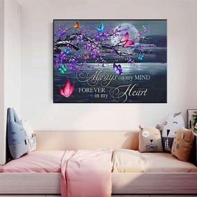 img 1 attached to LFMU 5D Diamond Painting Kits for Adults and Children - DIY Full Drill Diamond Art Moon Butterfly Text Embroidery Diamond Inlay - Perfect for Home Wall Decoration Gifts (12x16inch)