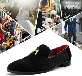 img 1 attached to 👞 CMM Smoking Slippers Moccasins: Stylish Men's Shoes for Effortless Loafers & Slip-Ons